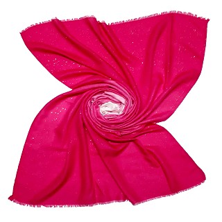 Party Wear Double Shaded Glitter Stole - Pink